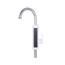 Aquatica Кран-водонагрівач проточний s89 3.3кВт для кухні вилив вухо на гайці з дисплеєм і термостатом (W) AQUATICA (9789113)