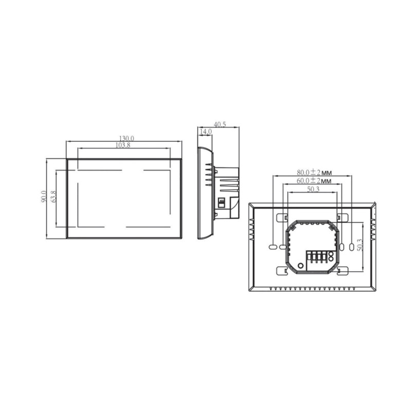 Thermo Alliance Провiдний тиждневий термостат погодозалежний BHT-8000GCLW