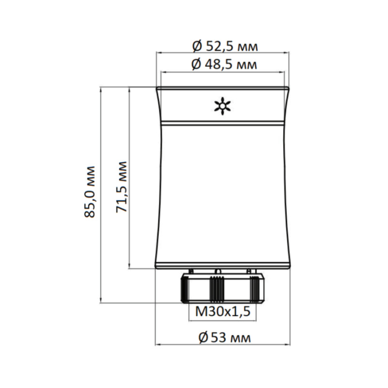 Thermo Alliance Бездротовий програмуємий сервопривiд для термостатичного крану (Білий матовий) ZTRV-BY-100(W)