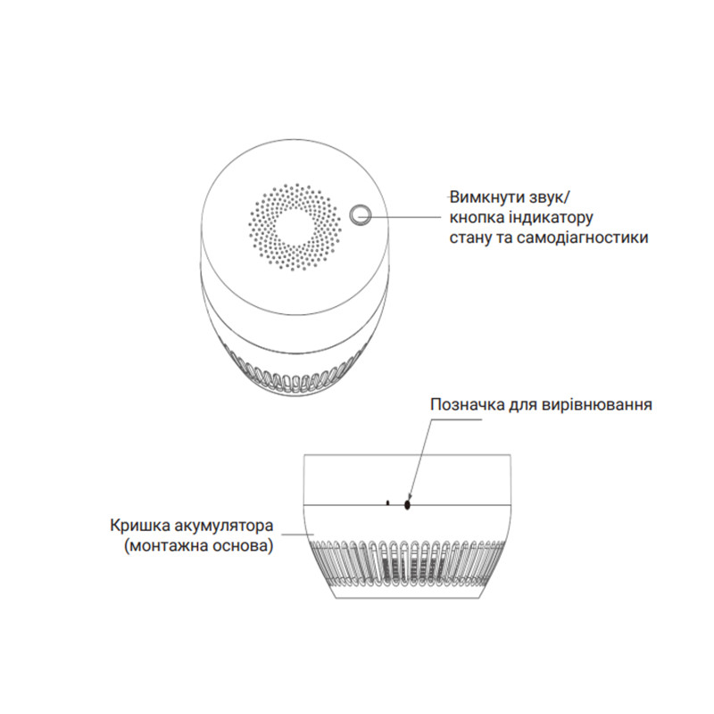 Thermo Alliance ZigBee Бездротовий датчик диму ZB-ZSA