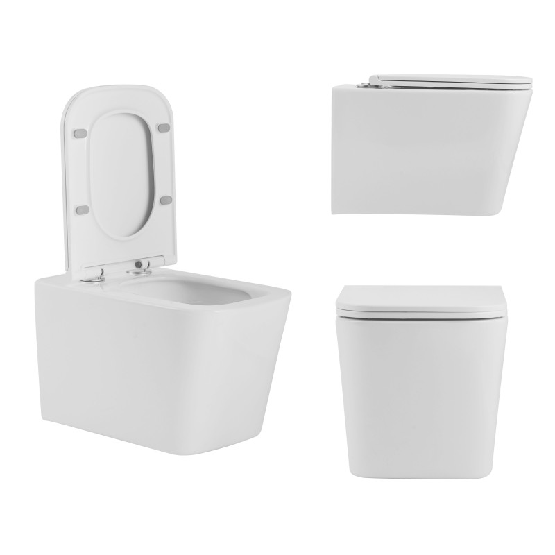 Qtap Готове рішення для ванної кімнати: підлоговий безбачковий унітаз Tern Ultra Quiet + бачок прихованого монтажу