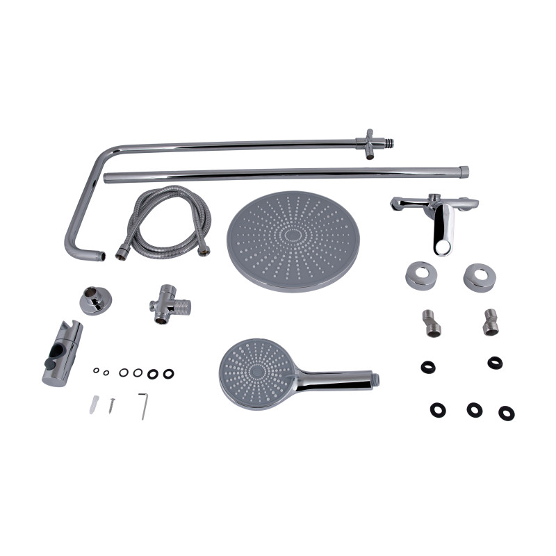 Qtap Душова система для душу Jay на два споживача QTJAY110CRM45544 Chrome