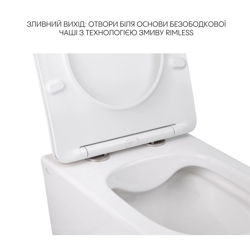 Qtap Комплект Swan 2 в 1: унітаз підвісний Rimless + біде підвісне