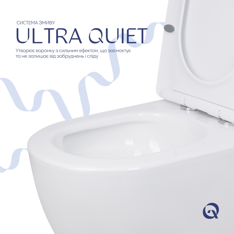 Qtap Унітаз підлоговий Jay Ultra Quiet з сидінням Soft-close 640x360x835 мм QT07222175TW White