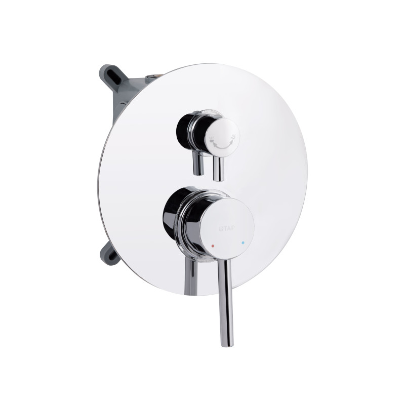 Qtap Душова система універсальна Spring прихованого монтажу на три споживача QTSPR114CRM45705 Chrome