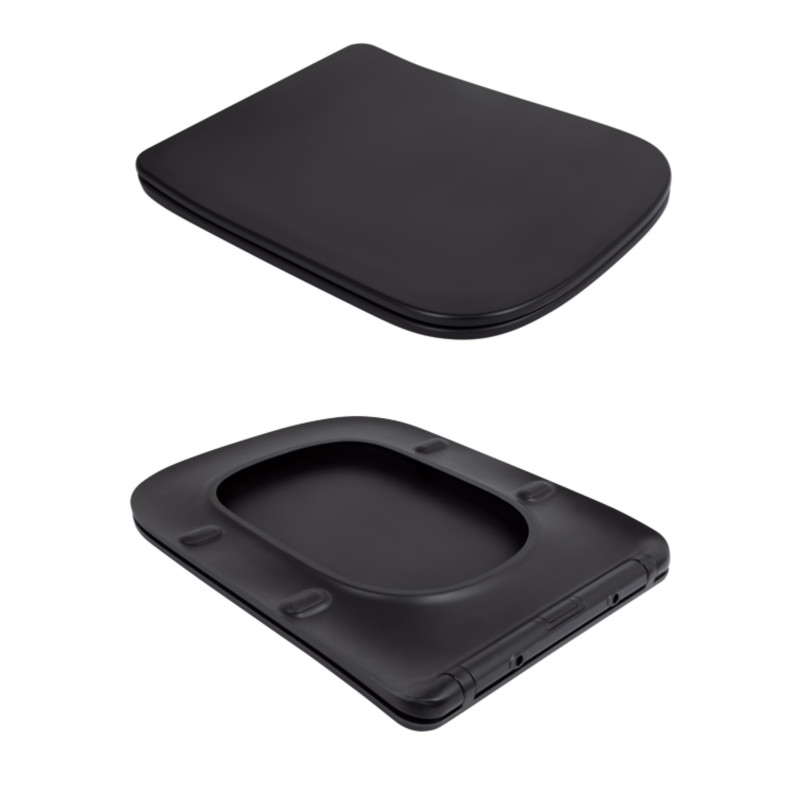 Qtap Унітаз підвісний Tern New Ultra Quiet безобідковий з сидінням Soft-close MATT BLACK QT17332303ASMB