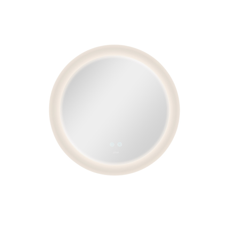 Qtap Дзеркало Taurus R600 з LED-підсвічуванням Touch, з антизапотіванням, з димером, рег. темп. кольору (3000-6500K) QT2478R607