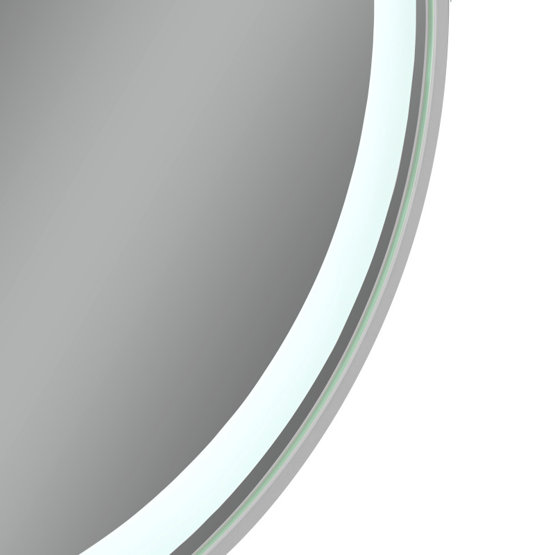 Qtap Дзеркало Gemini 800х700 з LED-підсвічуванням Touch, з антизапотіванням, з димером, рег. темп. кольору (3000-6500K) Reverse QT2578R8071W