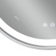 Qtap Дзеркало Gemini 800х700 з LED-підсвічуванням Touch, з антизапотіванням, з димером, рег. темп. кольору (3000-6500K) Reverse QT2578R8071W