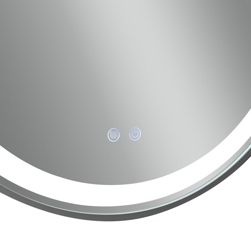 Qtap Дзеркало Gemini 800х700 з LED-підсвічуванням Touch, з антизапотіванням, з димером, рег. темп. кольору (3000-6500K) Reverse QT2578R8072B