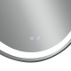 Qtap Дзеркало Gemini 800х700 з LED-підсвічуванням Touch, з антизапотіванням, з димером, рег. темп. кольору (3000-6500K) Reverse QT2578R8072B