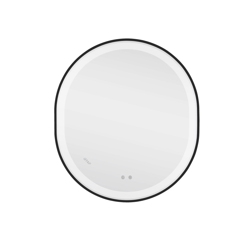 Qtap Дзеркало Gemini 800х700 з LED-підсвічуванням Touch, з антизапотіванням, з димером, рег. темп. кольору (3000-6500K) Reverse QT2578R8072B