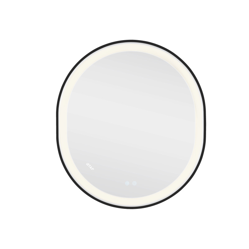 Qtap Дзеркало Gemini 800х700 з LED-підсвічуванням Touch, з антизапотіванням, з димером, рег. темп. кольору (3000-6500K) Reverse QT2578R8072B