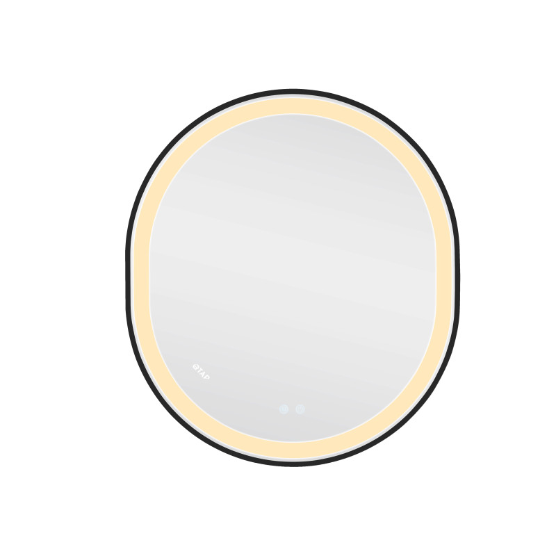 Qtap Дзеркало Gemini 800х700 з LED-підсвічуванням Touch, з антизапотіванням, з димером, рег. темп. кольору (3000-6500K) Reverse QT2578R8072B