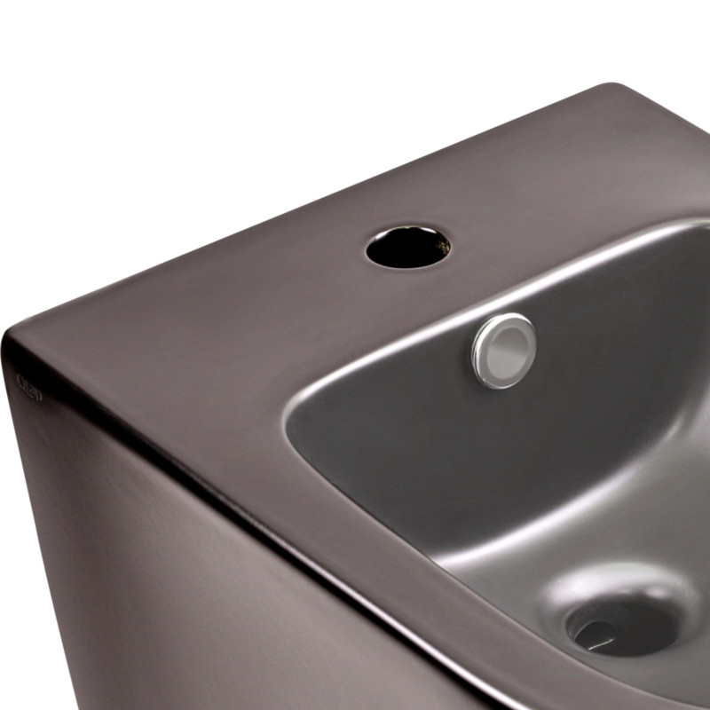 Qtap Комплект Scorpio Matt Black 2 в 1: унітаз підвісний Ultra Quiet QT14332380AMB + біде підвісне QT1455053FMB