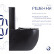 Qtap Унітаз підлоговий Robin Ultra Quiet безобідковий з сидінням Soft-close MATT BLACK QT13226083AMB