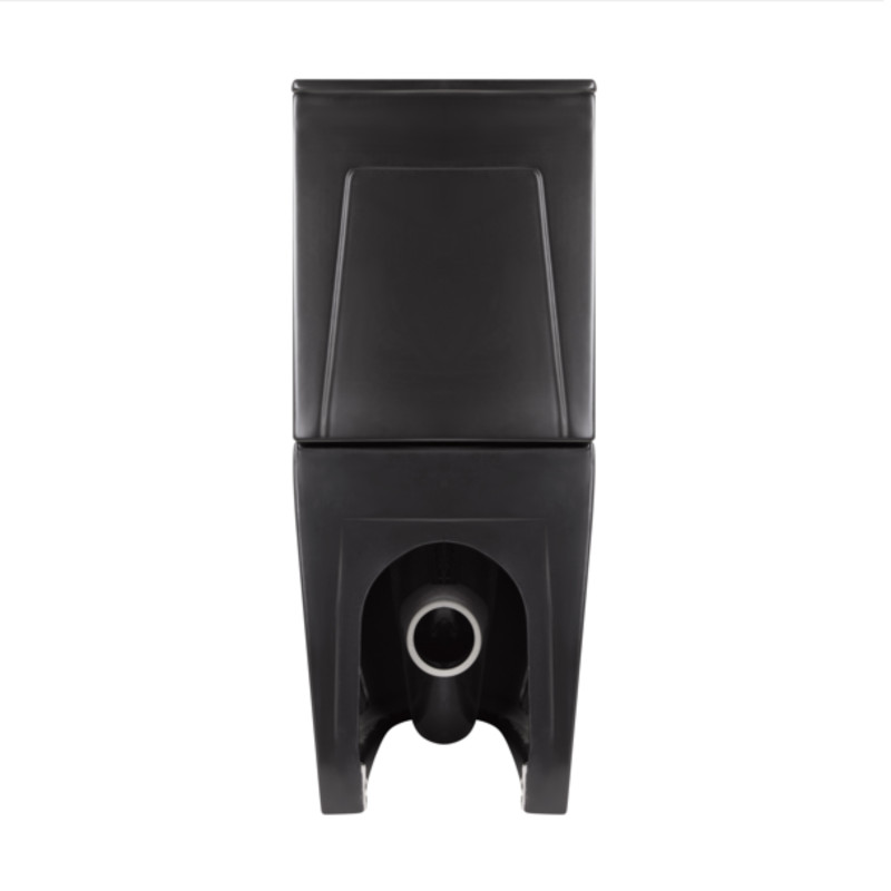 Qtap Унітаз підлоговий Robin Ultra Quiet безобідковий з сидінням Soft-close MATT BLACK QT13226083AMB