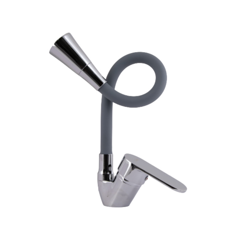 Lidz Змішувач для кухні Tani 008F3 з гнучким виливом (k40) LDTAN008F3GCR39507 Grey / Chrome