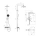 Qtap Комплект змішувачів Slavonice: Душова система QTSLA111BLM45906 + Змішувач для раковини QTSLA1042103B