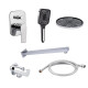Qtap Комплект для душа Stenava: Змішувач для душу QTST6245102DC+Душ. набір(QTHLA107CRM45948+QTRUC125CRM45954+QTTRU120CRM45928+QTCRMBH030+QTHADPVC160C)