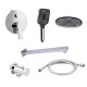Qtap Комплект для душу Ustek: Змішувач для душу QTUST6216107ODC+Душ. набір(QTHLA107CRM45948+QTRUC125CRM45954+QTTRU120CRM45928+QTCRMBH030+LDNIA09CRM35458)