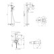 Qtap Комплект змішувачів Sloup: Душова система QTSL57T105VNKBB + Змішувач для раковини QTLIPNO1023101CB