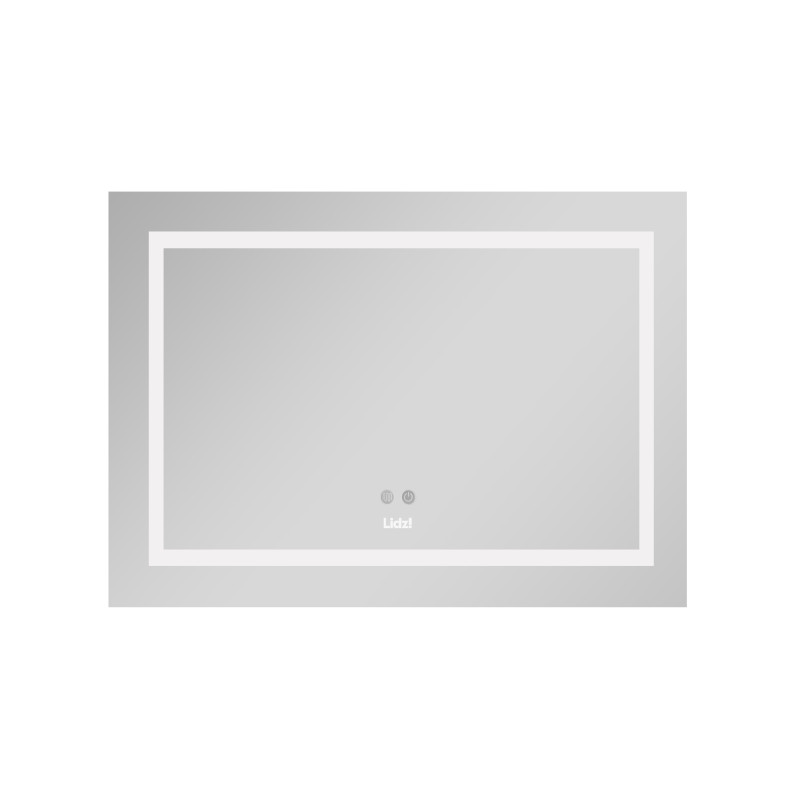 Lidz Дзеркало Kubis 800х600 з LED-підсвічуванням Touch, з антизапотіванням, з димером, рег. яскравості LD78LF9047400
