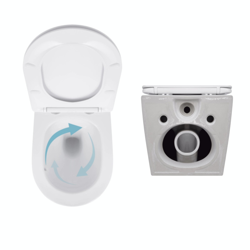 Qtap Акційний набір: Унітаз підвісний Jay Ultra Quiet QT07335177W 485х360х320 + Tern Ultra Quiet QT17332303ASW 490x365x325