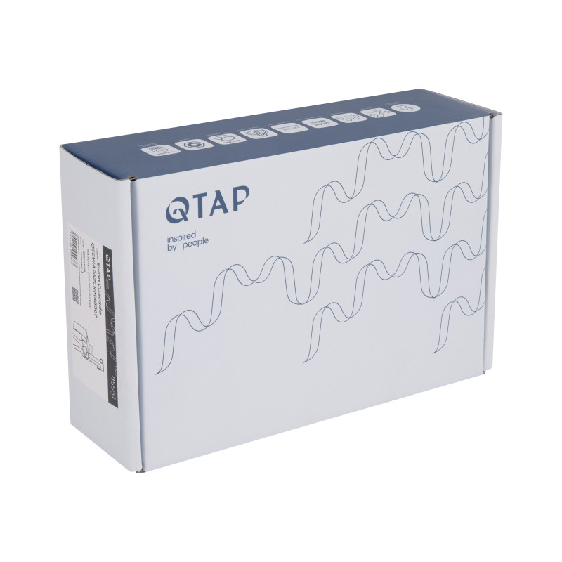 Qtap Набор для гігієнічного душу Swan Cascada прямокутний QTSWA262CRM45567 Chrome
