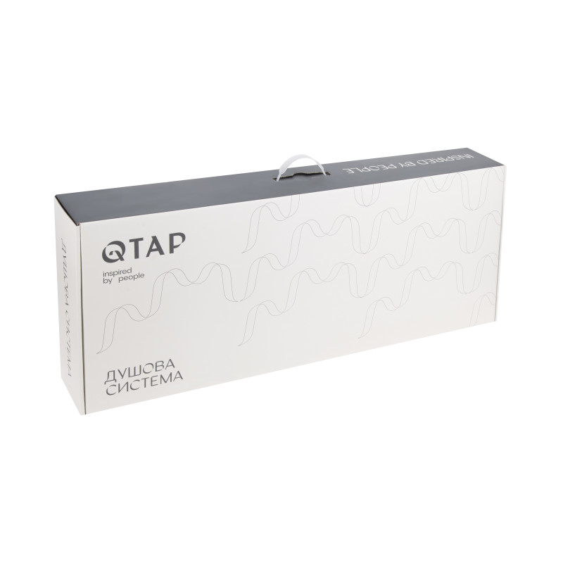 Qtap Душова система універсальна Presto на три споживача (з виливом) QTPRE111CRM45575 Chrome