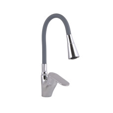 Lidz Змішувач для кухні Tani 007F3 з гнучким виливом (k40) LDTAN007F3GCR31869 Grey / Chrome