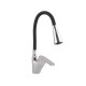 Lidz Змішувач для кухні Tani 007F3 з гнучким виливом (k40) LDTAN007F3BCR37649 Black / Chrome