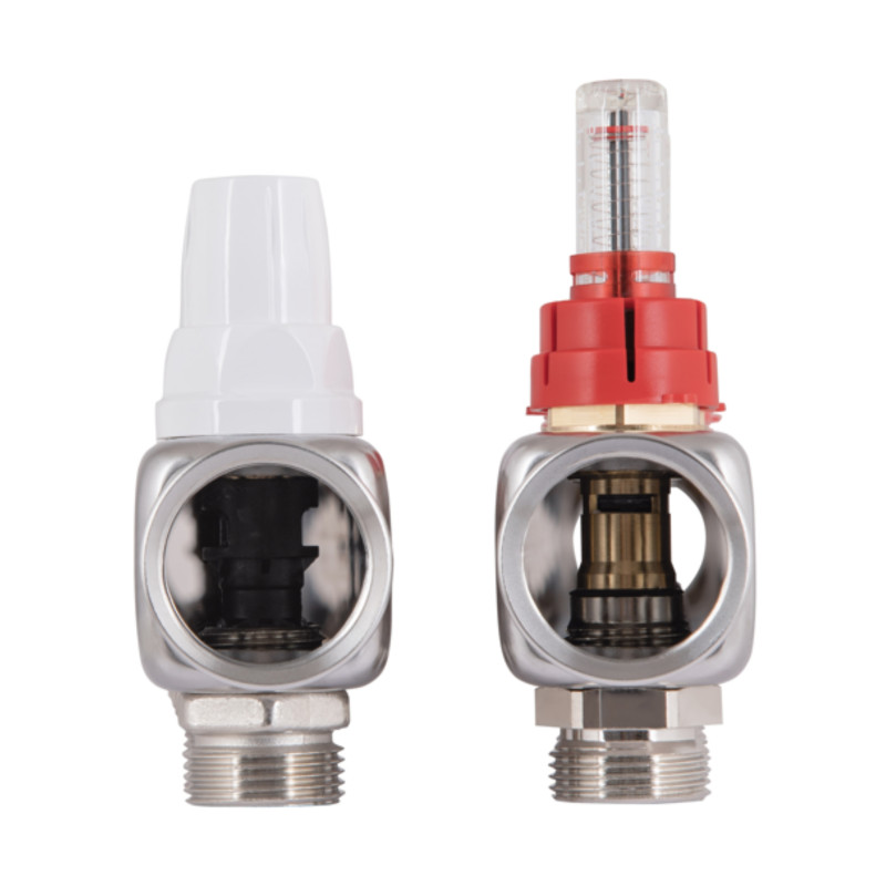 Колектор Icma № К073 з витратомірами (нерж.) 1" х 3/4" на 2 виходів