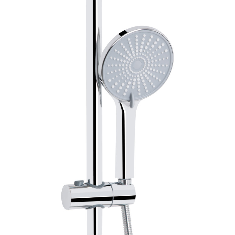 Qtap Душова система універсальна Stenava New на три споживача (з виливом) QTSTE111CRM45538 Chrome