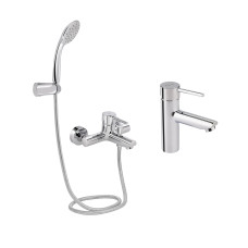 Qtap Комплект для ванної кімнати Spring Chrome: Змішувач QTSPRCRM006 + Змішувач QTSPRCRM001