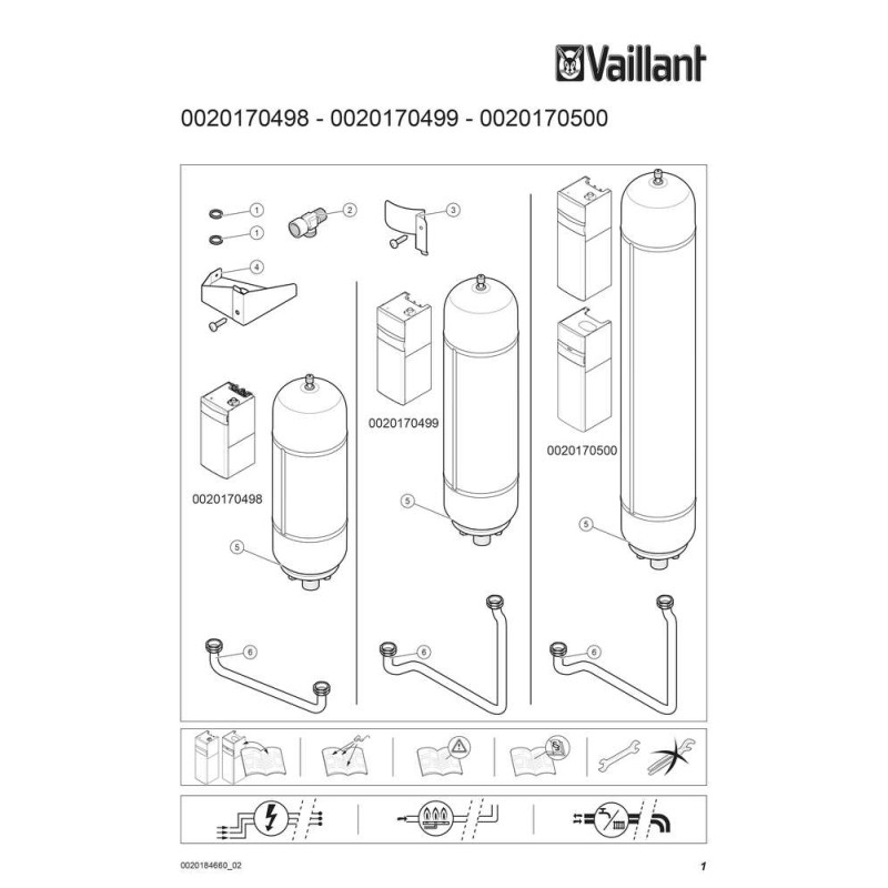 VAILLANT Розширювальний бак 6 л ГВП для ecoCOMPACT (0020170499)
