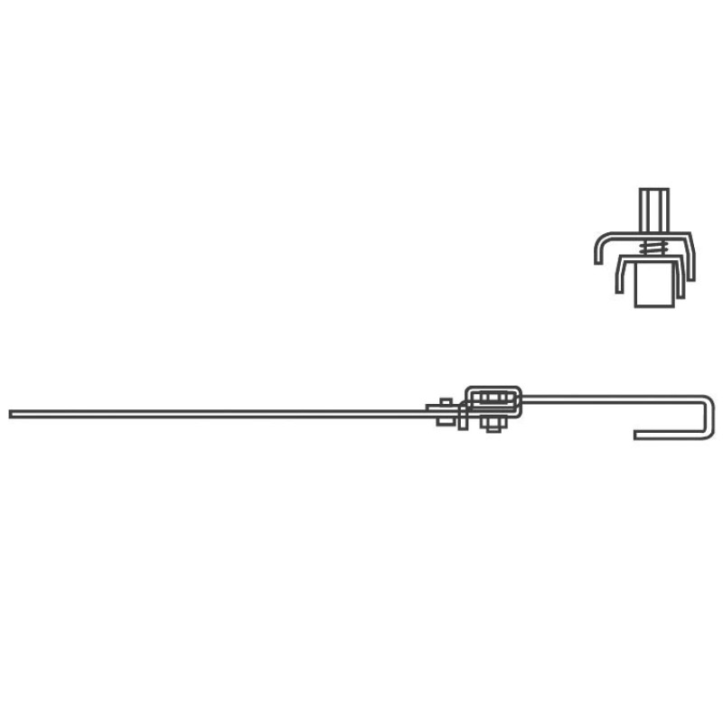VAILLANT Додатковий комплект кріплень S, (2 шт) для пласкої керамічної черепиці для монтажу один над одним (довжина анкера 28 мм) (0020080146)