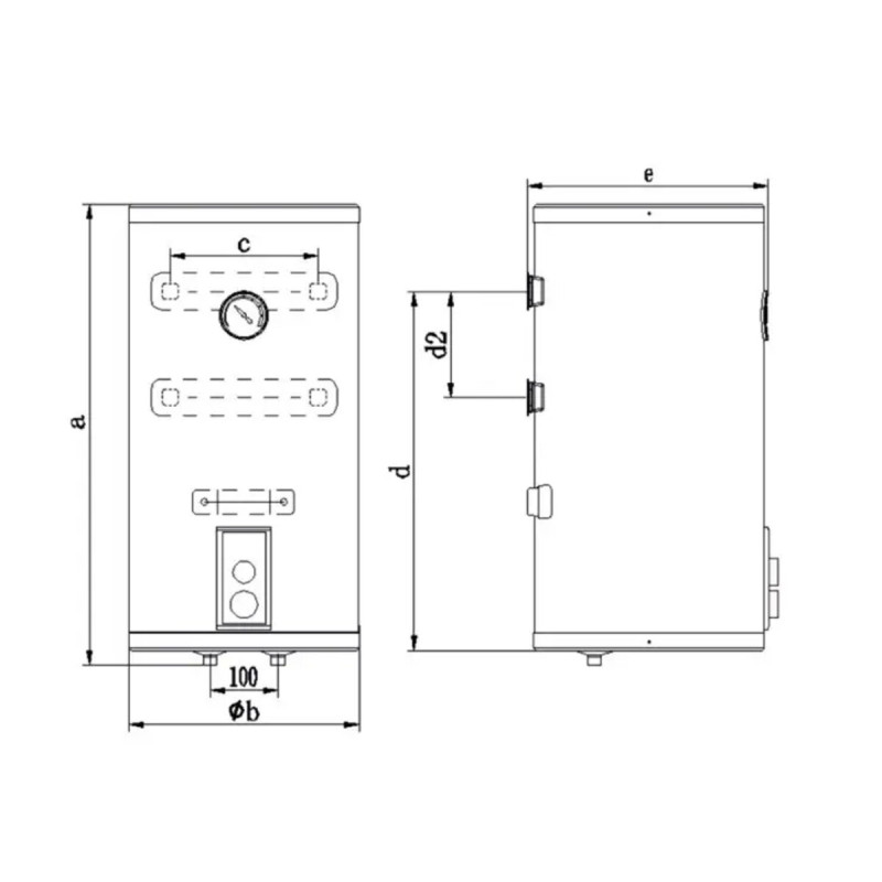 Ocean Водонагреватель (бойлер) RZL100M-5 ETDT CLASSIC (сухий тен) 100л 000004452