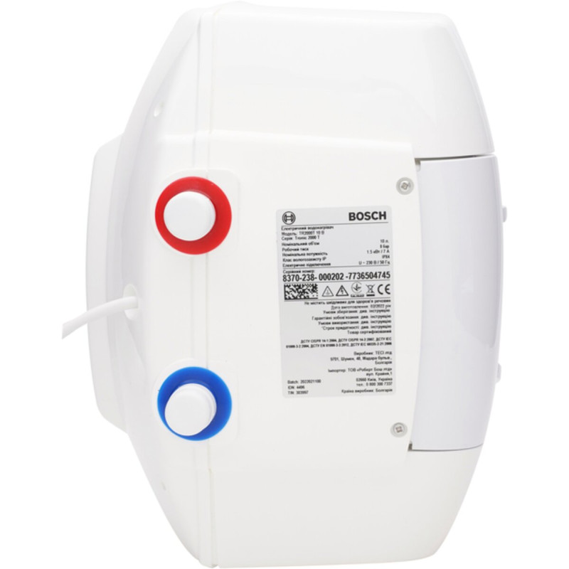 BOSCH Водонагреватель (бойлер) Tronic 2000T 10 B (над мийкою) 000004575