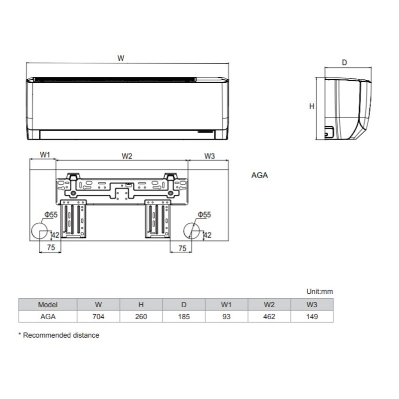 GREE Кондиціонер спліт-система Pular Inverter GWH09AGA-K6DNA1C
