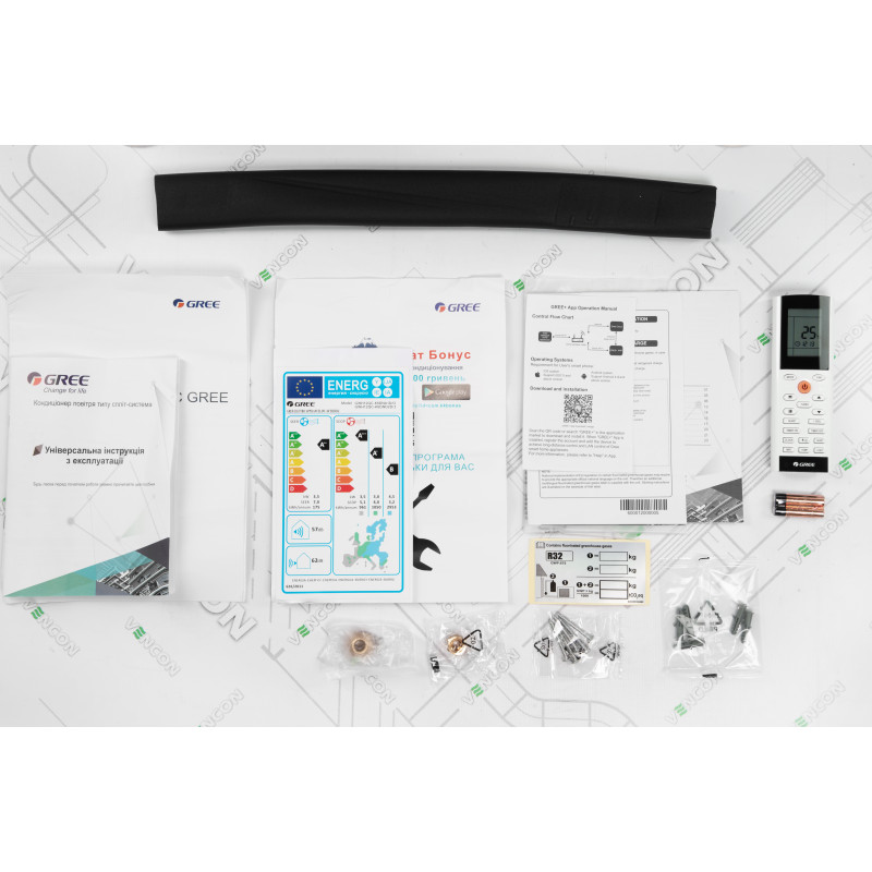 GREE Кондиціонер спліт-система Lomo GWH12QC-K6DND2D Silver