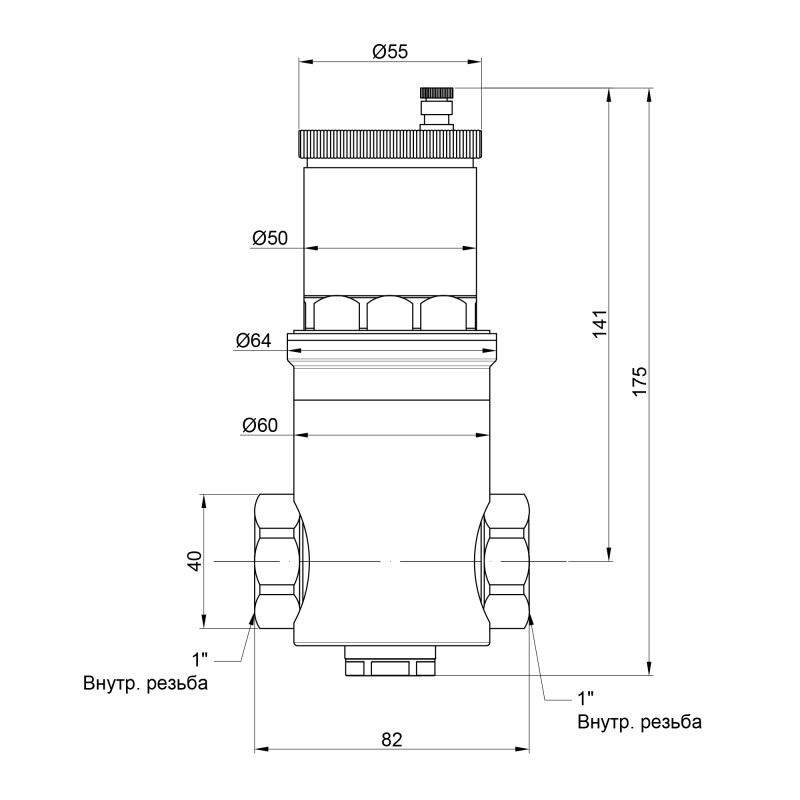Icma Дегазатор 1" №740