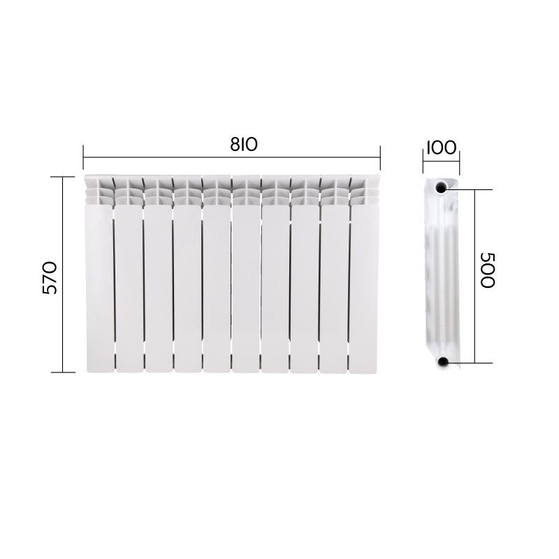 Thermo Alliance Радіатор біметалічний Bi-Vulcan PLUS 500/100 1,8 кг