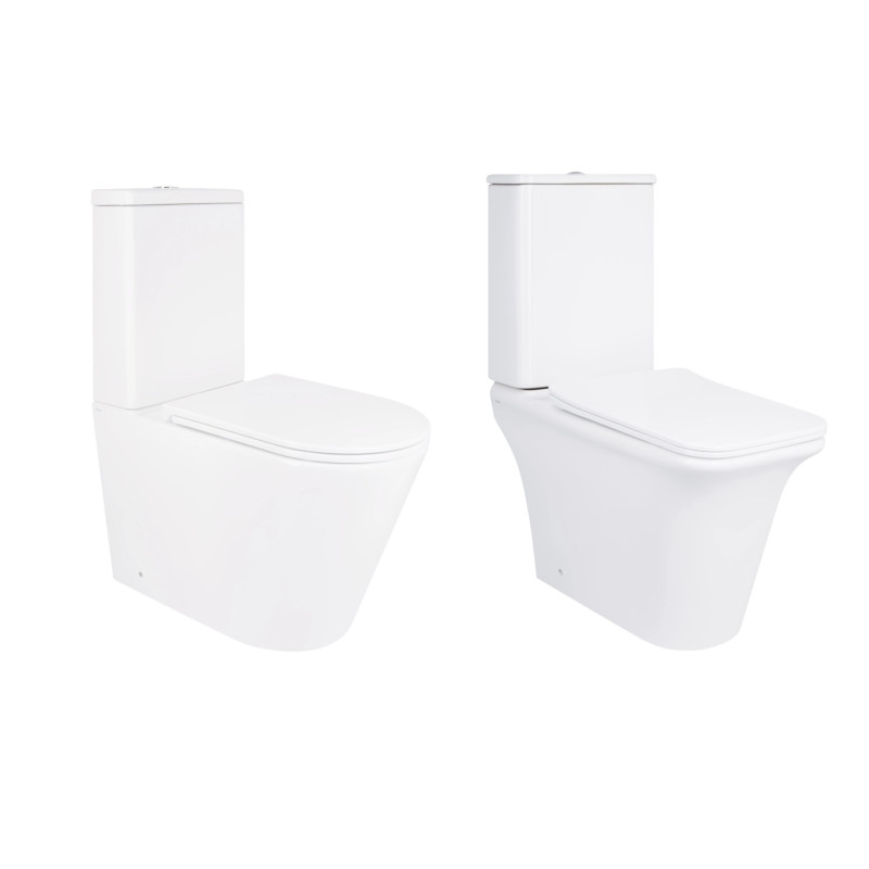 Qtap Акційний набір: Унітаз підлоговий Scorpio Ultra Quiet QT14222125AUQW + Унітаз підлоговий Kalao Rimless QT08221213A W