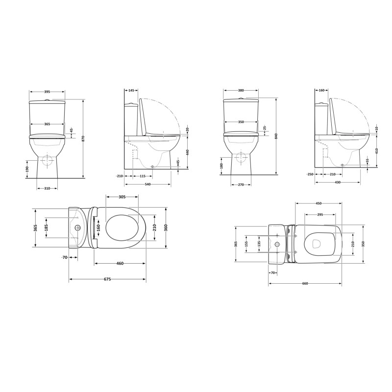 Qtap Акційний набір: Унітаз підлоговий Scorpio Ultra Quiet QT14222125AUQW + Унітаз підлоговий Kalao Rimless QT08221213A W
