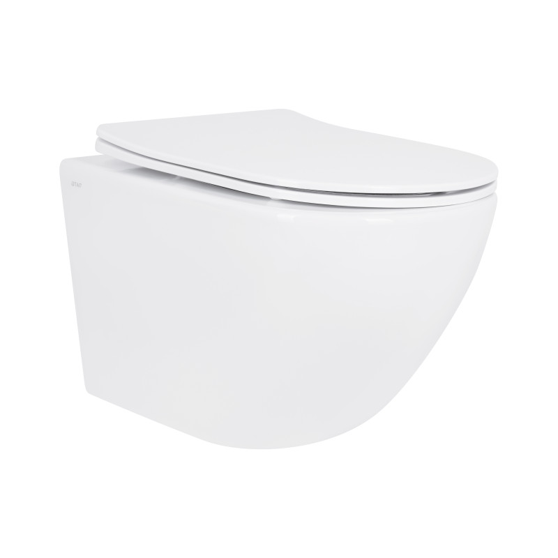 Qtap Унітаз підвісний Jay безобідковий з сідінням Soft-close QT07335175W