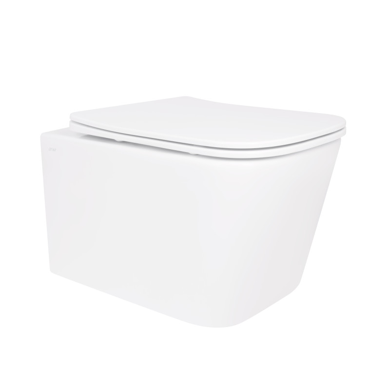 Qtap Унітаз підвісний Crow безобідковий з сідінням Soft-close QT05335170W