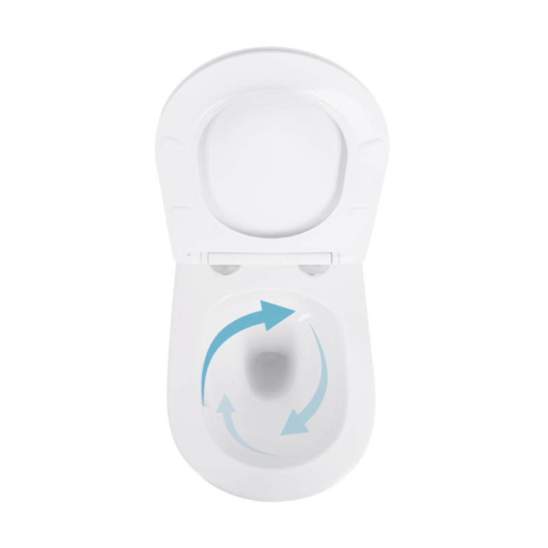 Qtap Унітаз підвісний Swan безобідковий з сідінням Soft-close QT16335180W