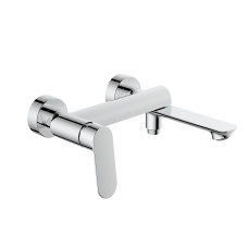 Qtap Змішувач для ванни Evia з поворотним виливом (з душовим гарнітуром) QTEVI260CRM47578 Chrome