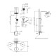 Qtap Душова система універсальна Evia на три споживача (з виливом) QTEVI111CRM47583 Chrome